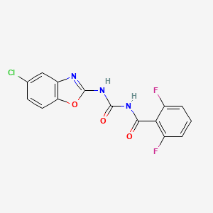 N-[(5-chloro-1,3-benzoxazol-2-yl)carbamoyl]-2,6-difluorobenzamide