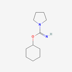 Cyclohexyl 1-pyrrolidinecarboximidoate