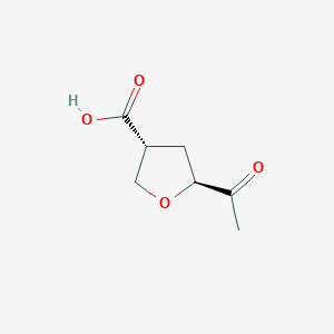 (3R,5S)-5-Acetyltetrahydrofuran-3-carboxylic acid