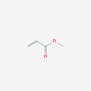 molecular formula C4H6O2<br>CH2=CHCOOCH3<br>C4H6O2 B128795 丙烯酸甲酯 CAS No. 96-33-3