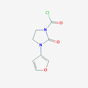 3-(Furan-3-yl)-2-oxoimidazolidine-1-carbonyl chloride