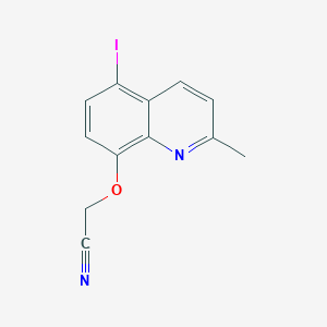 [(5-Iodo-2-methylquinolin-8-yl)oxy]acetonitrile