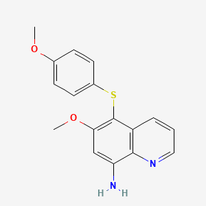 5-[p-Methoxyphenylthio]-6-methoxy-8-aminoquinoline