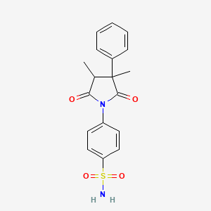 4-(3,4-Dimethyl-2,5-dioxo-3-phenyl-1-pyrrolidinyl)benzenesulfonamide