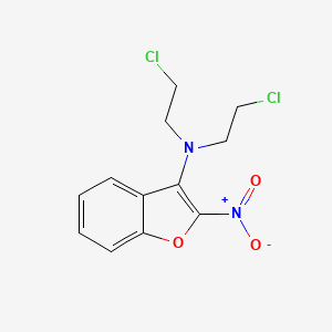 N,N-Bis(2-chloroethyl)-2-nitrobenzofuran-3-amine