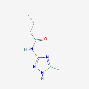 N-(5-Methyl-1H-1,2,4-triazol-3-yl)butanamide