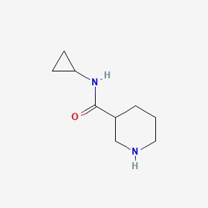 molecular formula C9H16N2O B1287962 N-cyclopropylpiperidine-3-carboxamide CAS No. 1221724-04-4