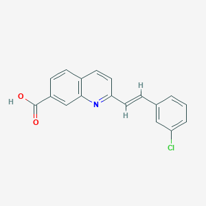 2-(3-Chlorostyryl)quinoline-7-carboxylic acid