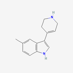molecular formula C14H16N2 B1287967 5-methyl-3-(1,2,3,6-tetrahydropyridin-4-yl)-1H-indole CAS No. 460354-14-7