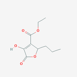 Ethyl 4-hydroxy-5-oxo-2-propyl-2,5-dihydrofuran-3-carboxylate