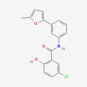 5-Chloro-2-hydroxy-N-[3-(5-methyl-2-furyl)phenyl]benzamide