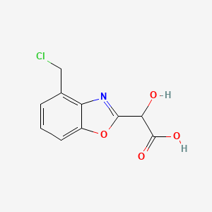 2-(Carboxy(hydroxy)methyl)-4-(chloromethyl)benzo[d]oxazole