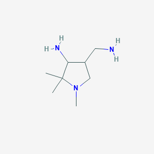 4-(Aminomethyl)-1,2,2-trimethylpyrrolidin-3-amine