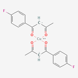 Copper, bis[1-(4-fluorophenyl)-1,3-butanedionato-O,O']-