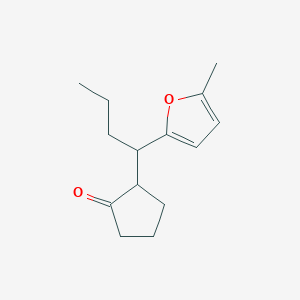 2-[1-(5-Methylfuran-2-yl)butyl]cyclopentan-1-one