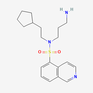 N-(3-Aminopropyl)-N-(2-cyclopentylethyl)isoquinoline-5-sulfonamide