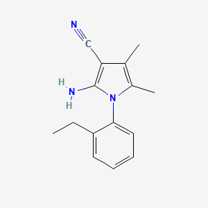 2-Amino-1-(2-ethylphenyl)-4,5-dimethyl-1H-pyrrole-3-carbonitrile