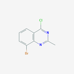 molecular formula C9H6BrClN2 B1287983 8-Bromo-4-chloro-2-methylquinazoline CAS No. 221298-75-5