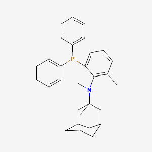 molecular formula C30H34NP B12879853 N(R)-(2-(Diphenylphosphino)-6-methylphenyl)-N-methyladamantan-1-amine 