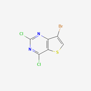 molecular formula C6HBrCl2N2S B1287993 7-Bromo-2,4-dichlorothieno[3,2-d]pyrimidine CAS No. 41102-25-4