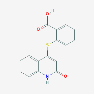 2-[(2-Oxo-1,2-dihydroquinolin-4-yl)sulfanyl]benzoic acid