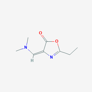 molecular formula C8H12N2O2 B12880014 4-((Dimethylamino)methylene)-2-ethyloxazol-5(4H)-one 