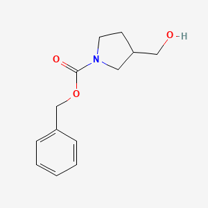 molecular formula C13H17NO3 B1288006 Benzyl 3-(hydroxymethyl)pyrrolidine-1-carboxylate CAS No. 315718-05-9