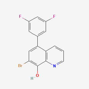 molecular formula C15H8BrF2NO B12880081 7-Bromo-5-(3,5-difluorophenyl)quinolin-8-ol CAS No. 648896-54-2