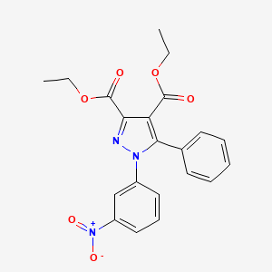 1h-pyrazole-3,4-dicarboxylic Acid, 1-(3-nitrophenyl)-5-phenyl-, Diethyl Ester