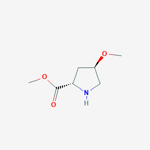 molecular formula C7H13NO3 B12880144 (2S,4R)-Methyl 4-methoxypyrrolidine-2-carboxylate 