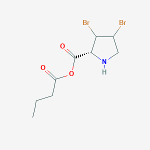 (2R)-3,4-Dibromopyrrolidine-2-carboxylic butyric anhydride