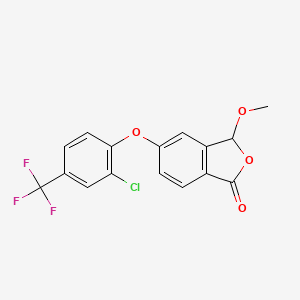 1(3H)-Isobenzofuranone, 5-(2-chloro-4-(trifluoromethyl)phenoxy)-3-methoxy-