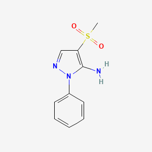 4-(Methanesulfonyl)-1-phenyl-1H-pyrazol-5-amine