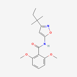 molecular formula C17H22N2O4 B12880202 2,6-Dimethoxy-N-[3-(2-methylbutan-2-yl)-1,2-oxazol-5-yl]benzamide CAS No. 82558-58-5