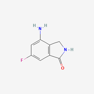 molecular formula C8H7FN2O B1288027 4-Amino-6-fluoroisoindolin-1-one CAS No. 850462-63-4