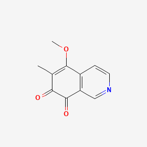 molecular formula C11H9NO3 B12880309 5-Methoxy-6-methylisoquinoline-7,8-dione CAS No. 86433-71-8