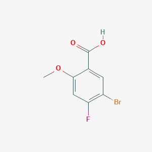 molecular formula C8H6BrFO3 B1288033 5-Bromo-4-fluoro-2-methoxybenzoic acid CAS No. 95383-26-9