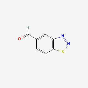 molecular formula C7H4N2OS B1288041 1,2,3-苯并噻二唑-5-甲醛 CAS No. 394223-15-5
