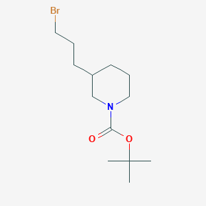 molecular formula C13H24BrNO2 B1288044 tert-Butyl 3-(3-bromopropyl)piperidine-1-carboxylate CAS No. 193629-30-0