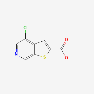 molecular formula C9H6ClNO2S B1288046 4-氯噻吩并[2,3-c]吡啶-2-甲酸甲酯 CAS No. 251996-85-7