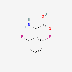 molecular formula C8H7F2NO2 B1288054 2-氨基-2-(2,6-二氟苯基)乙酸 CAS No. 244187-05-1