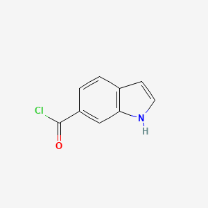 molecular formula C9H6ClNO B1288056 1H-吲哚-6-甲酰氯 CAS No. 215941-02-9