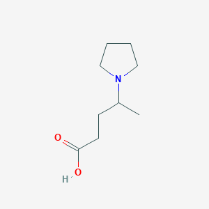 molecular formula C9H17NO2 B1288057 4-吡咯烷-1-基-戊酸 CAS No. 889940-05-0