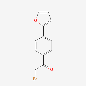B1288067 2-Bromo-1-[4-(2-furyl)phenyl]ethanone CAS No. 868755-47-9
