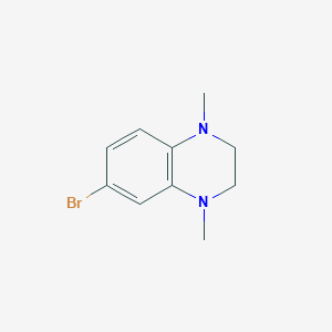 molecular formula C10H13BrN2 B1288069 6-Bromo-1,4-dimethyl-1,2,3,4-tetrahydroquinoxaline CAS No. 876728-35-7
