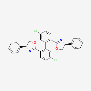 (4S,4'S)-2,2'-(5,5'-dichloro-[1,1'-biphenyl]-2,2'-diyl)bis(4-phenyl-4,5-dihydrooxazole)