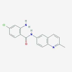 2-Amino-4-chloro-N-(2-methylquinolin-6-yl)benzamide