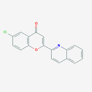 6-Chloro-2-(quinolin-2-yl)-4h-chromen-4-one