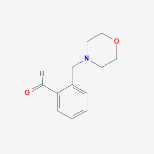 molecular formula C12H15NO2 B1288076 2-(吗啉甲基)苯甲醛 CAS No. 736991-21-2