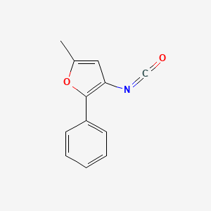 molecular formula C12H9NO2 B1288078 3-Isocyanato-5-methyl-2-phenylfuran CAS No. 898289-18-4